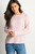 Flecked Italian Wool Blend Knitted Jumper ~ Pink