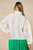 Clara Long Cotton Sleeve Shirt ~ White, Embroidered