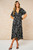 Addie Wrap Dress ~ Black, Heart