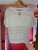 Crew Neck Crochet Top ~ White