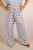 Aztec Mono Print Trouser ~ Blue