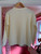 Large Button Detail Cardigan ~ Cream