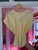 Washed linen Button Waist Tie Top ~ Lemon