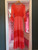 Lace Panelled Long Dress ~ Coral