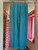 Washed Linen Six Button Trousers ~ Turquoise