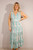 Swirl Sleeveless Maxi Dress ~ Teal