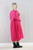 Cord Asymmetric Pocket Dress ~Berry