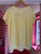V Neck Button T-Shirt ~ Yellow