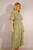 Goose Island - Ditsy Flower Puff Sleeve Maxi Dress ~ Lime