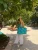 The Islander ~ Blue Hibiscus Large Zipped Tote