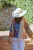 One Hundred Stars Short Kimono ~ Ribbons Cobalt