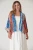 One Hundred Stars Short Kimono ~ Ribbons Cobalt