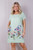 Linen Flower Garden Dress ~ Green
