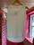 Glitter Vest Top ~ White