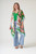 One Hundred Stars Throwover ~ Kitsch Bouquet Green