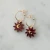 Sleepy Sun Hoops ~ Merlot Red Marble