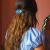 Night sky barrette hair clip ~ midnight (blue)