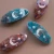 Night sky barrette hair clip ~ twilight (purple)