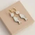 Ocean fish & shell hoops ~ pearly mint & blue gold