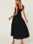 Hem Detail Tiered Maxi Dress ~ Black - MEDIUM ONLY