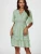 V Neck Lace Mini Dress ~ Green