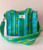 The Islander ~ Green & Blue Stripes Mini Tote