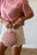 Mint & Wight ~ Island Summer Seashell Collection cropped  t-shirt pink