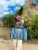 The Islander ~ Blue Lemons Large Zipped Tote Bag