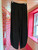 Washed Linen Front Pocket Barrel Leg Trouser ~ Black