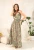 Green Paisley Boho Maxi Dress