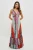 Pink & Teal Boho Maxi Dress