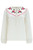 Nessie Scallop Collar Blouse Off-White, Blooming Roses