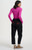 Mila barrel leg trousers black/roses