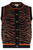 Natalie Knitted Waistcoat Brown/Black Tiger Print