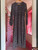 Cobbled Spot Long Sleeve Shirring Dress ~ Black