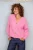 Lana Wool Knit Button Up Cardigan ~ Pink