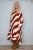 Brush Stroke Print Dress ~ Rust