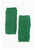 Textured Knitted Wrist Warmers ~ Green