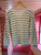Wool Blend Striped Jumper ~ Beige