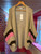Arm Striped open Cardigan ~ Oatmeal