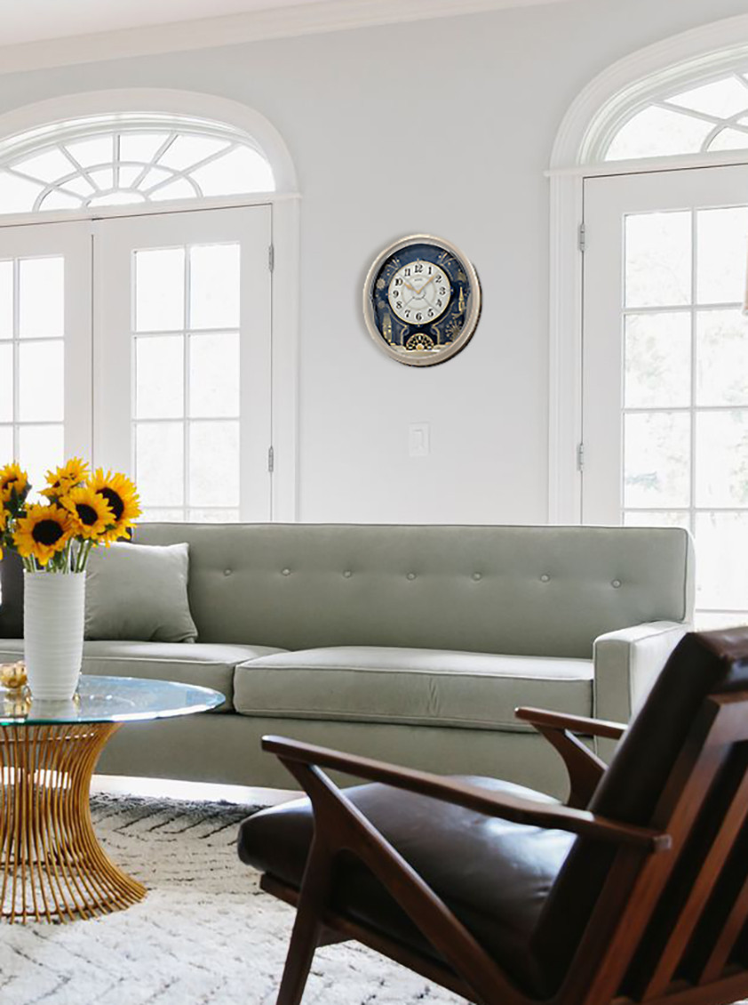 Seiko QXM239SRH Starry Night Melodies In Motion Wall Clock