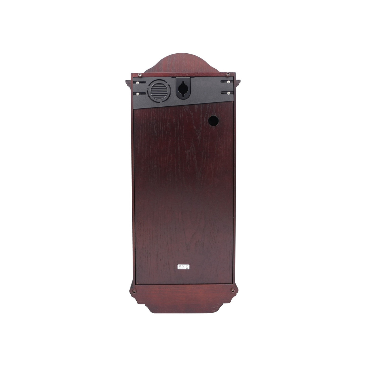 Seiko QXH004BLH Dark Brown Solid Oak Pendulum and Chime Wall Clock