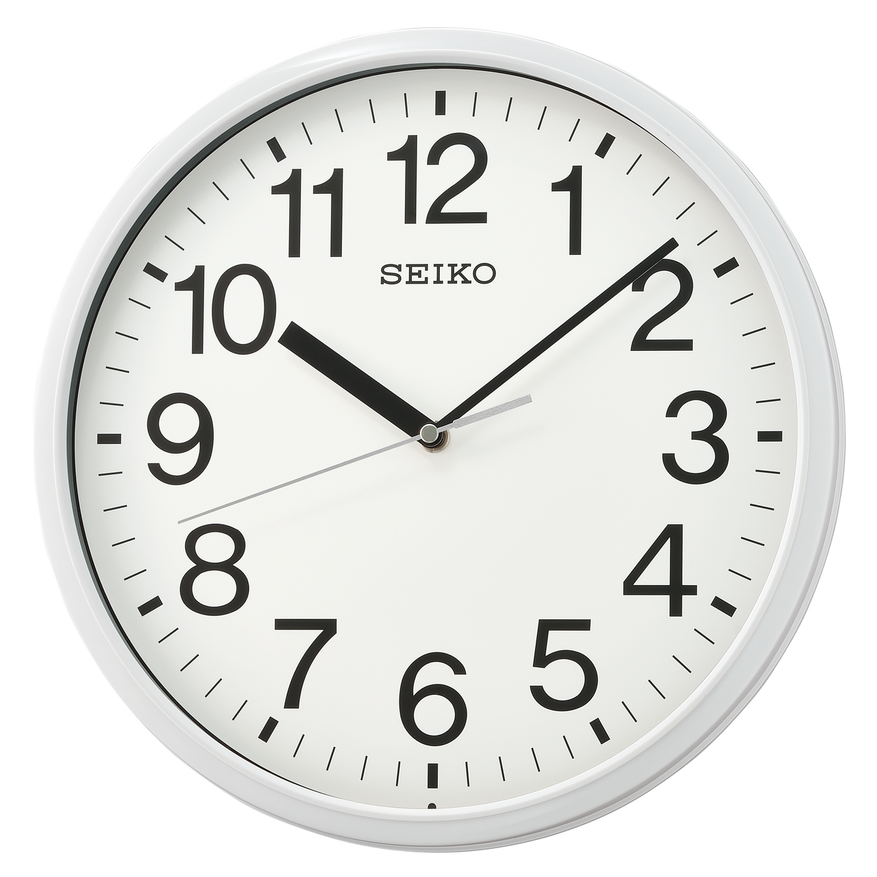 seiko white wall clock