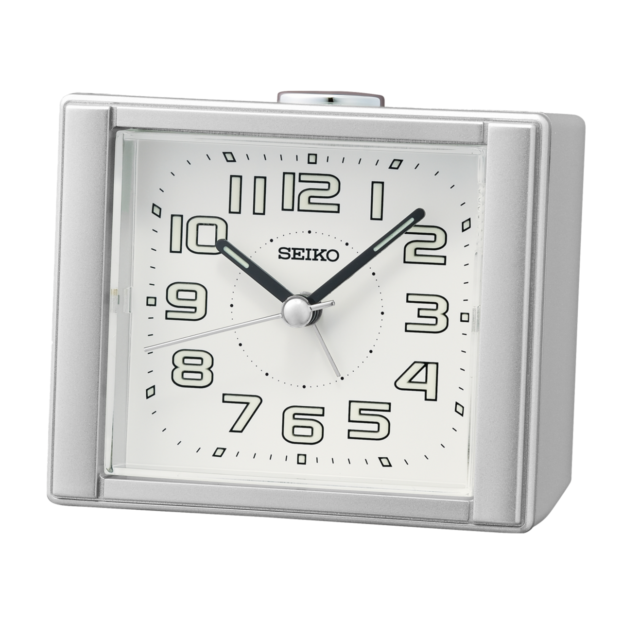 Aoki Alarm Clock, Silver, QHE189SLH - Seiko Clocks