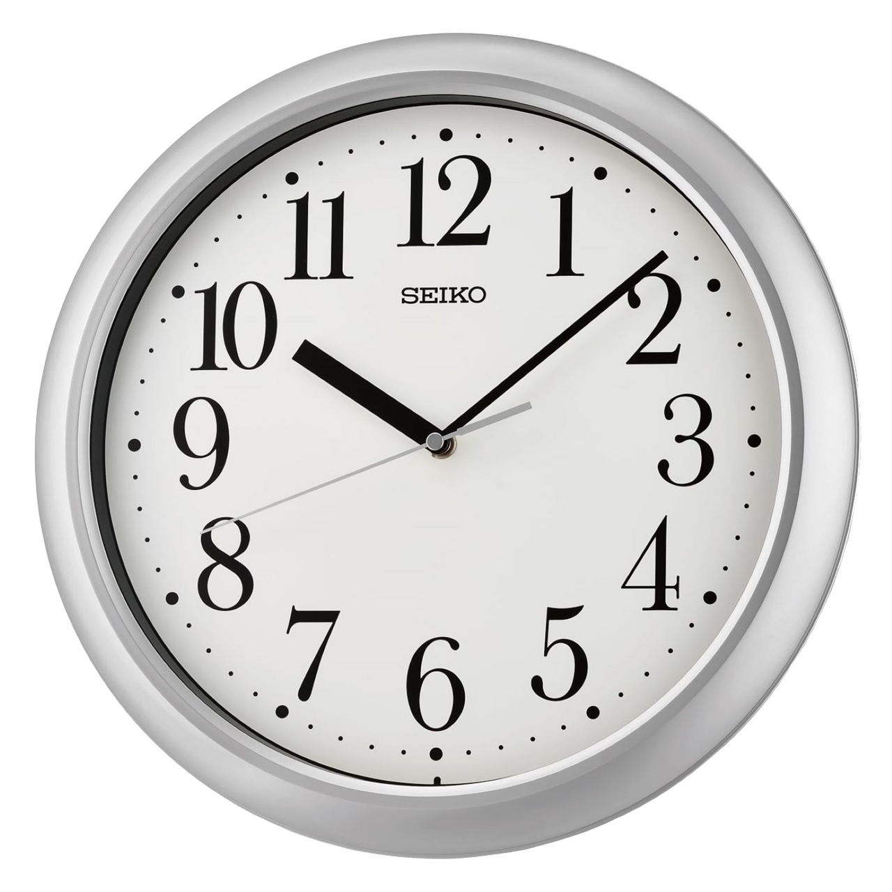 Yori Wall Clock, Silver, QXA787SLH - Seiko Clocks