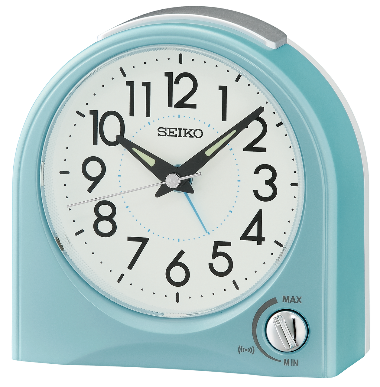 QHE204LLH Alarm Clock, Blue - Seiko Clocks