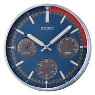 QXA822SLH Wall Clock, Silver-Tone