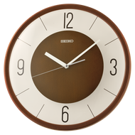 QXA852BLH Classic Modern Clock, Brown QXA852BLH Classic Modern Clock, Brown