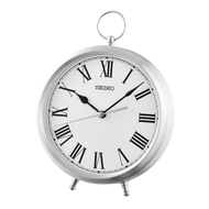 QXG155SLH Traditional Desk Table Clock, Silver-Tone QXG155SLH Traditional Desk Table Clock, Silver-Tone