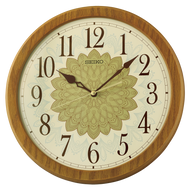 QXA857BLH Traditional Wall Clock, Brown